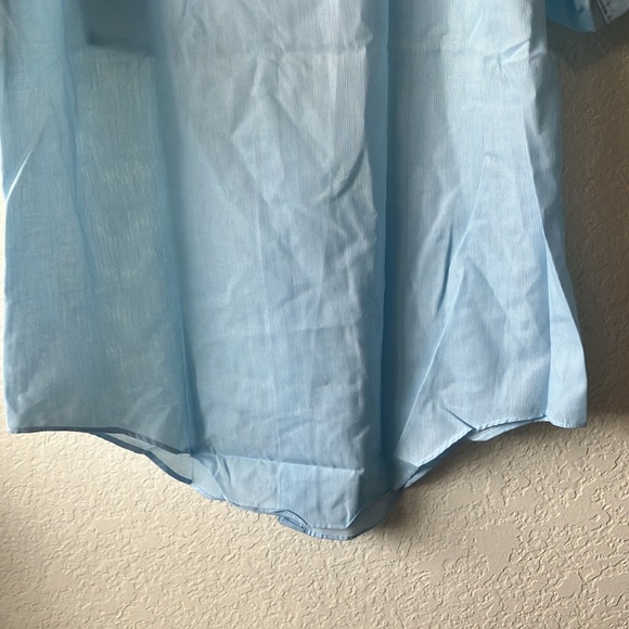 Arrow Belmont Club Decton Perma-Iron Made in USA Blue Short Sleeve Shirt men 16 - Picture 11 of 17